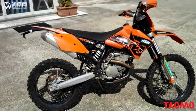 十年前的越野摩托启动,ktm exc-f 250声浪浑厚