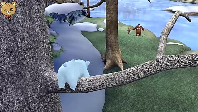 熊出没:熊大熊二和光头强为什么都担心小白熊爬这么高呀