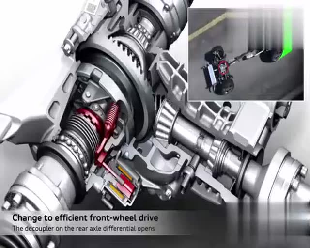 全新audi q5全时四驱及新型托森差速器原理