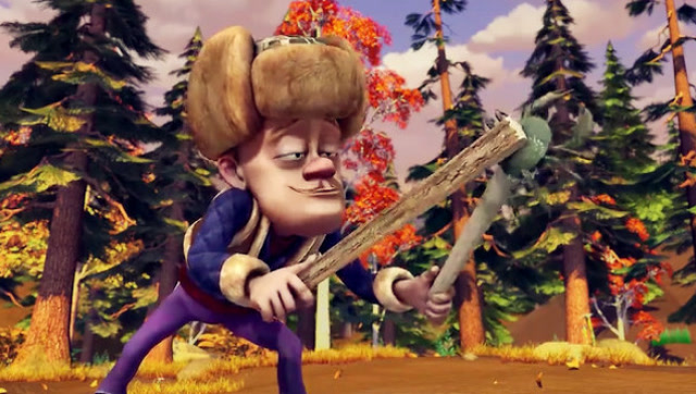 原来螃蟹是这样抓的!光头强这次真的是糗大了!