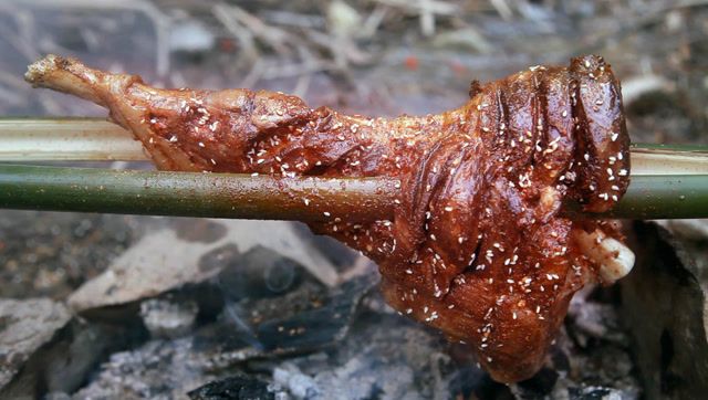 野外香辣烤羊腿,吃得我热泪盈眶,依然停不下来