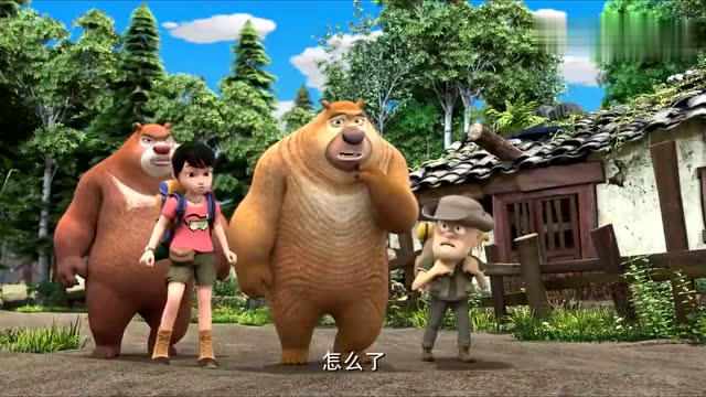 熊出没之探险日记第25集两边都有脚印怎么办?去哪里呀?