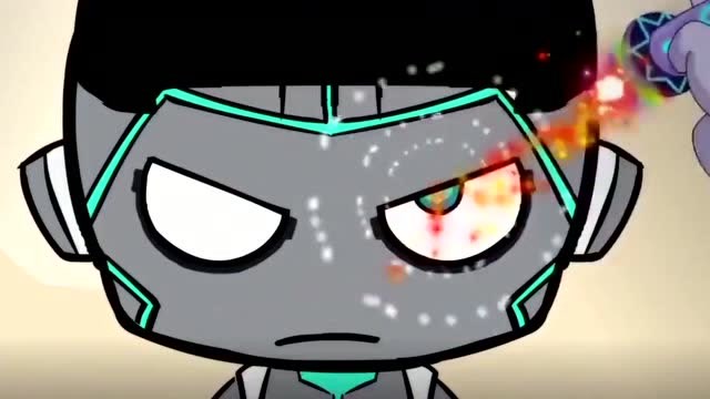 小心超人为了救出伽罗身受重伤,折断魔法笔,所有怪兽都消失了