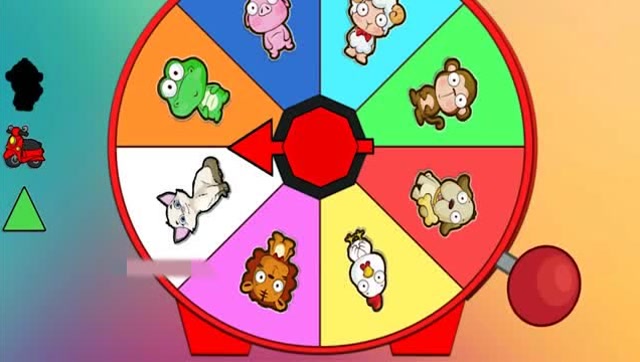 幼儿英文启蒙:用转盘学习动物名称和声音,更加了解小动物!