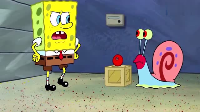 爆笑海绵宝宝 小瓜喜欢球球, 海绵宝宝失宠了,想吸引小瓜的注意