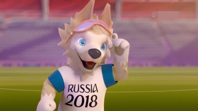 一只萌出血的西伯利亚平原狼  俄罗斯世界杯吉祥物扎比瓦卡