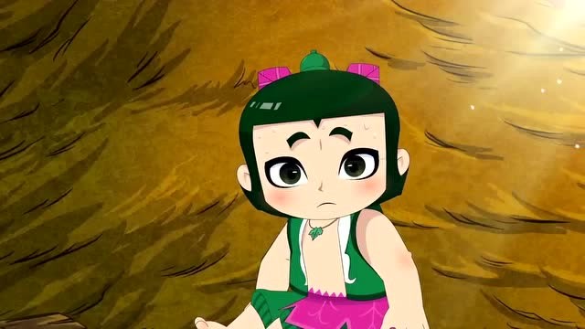 新葫芦兄弟:四娃不敌众多妖精,只好先走为快,寒冰石被妖精抢走