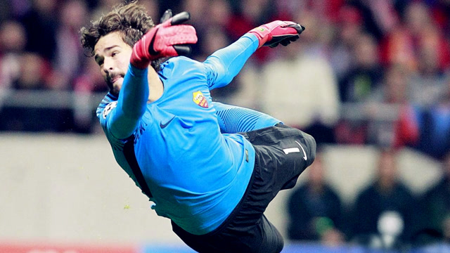 利物浦天价新援阿利森精彩扑救集锦