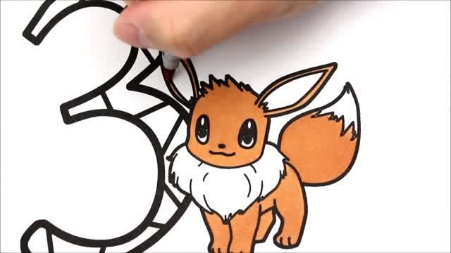 幼儿简笔画 画可爱的小兔子精灵并涂上漂亮的色彩