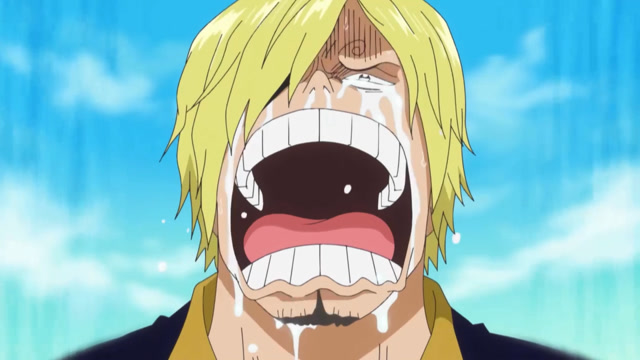 看到这场面后,山治号啕大哭了起来,比离开餐厅时哭得还厉害