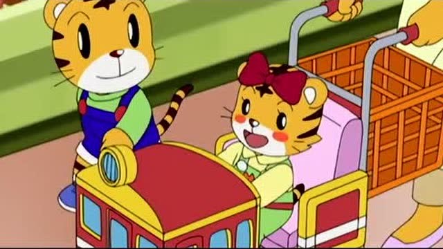 可爱巧虎岛妈妈今天要带着巧虎和小花妹妹去超市采购水果