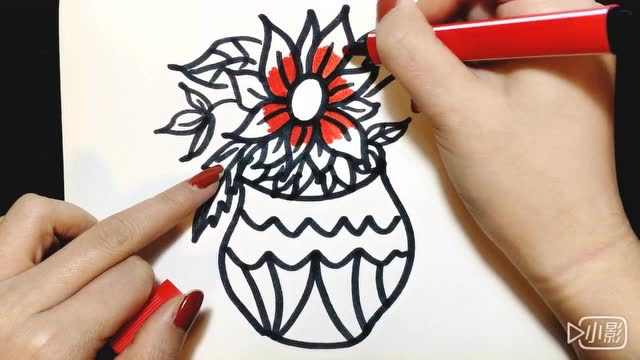 手绘手工创意花瓶