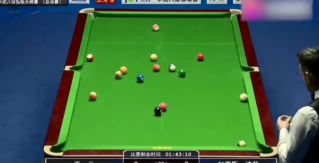 回顾:中式八球选手思路清晰,给个自由球,马上就清台!