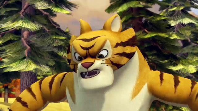 丛林惊现东北虎,光头强为了发财竟然想抓住它!