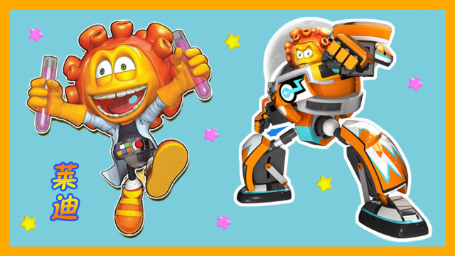 蛋星侠新蛋蛋小子莱迪 弹射对战系列公仔玩具