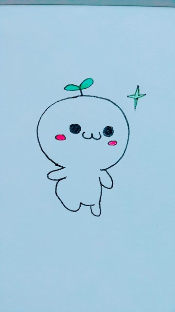 教你画萌萌哒长颜草团子