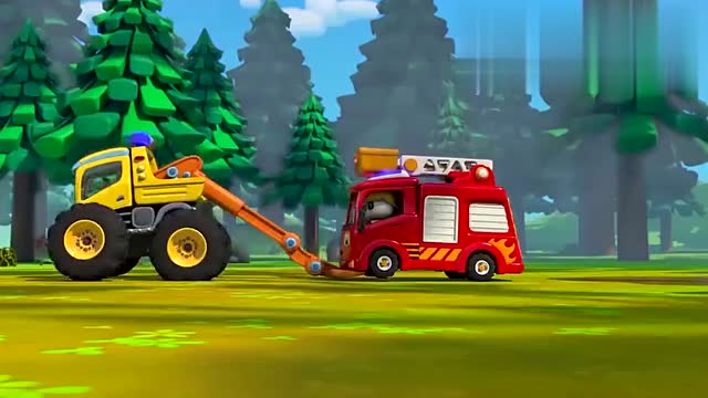 奇妙救援队:怪兽消防车前来帮忙灭火