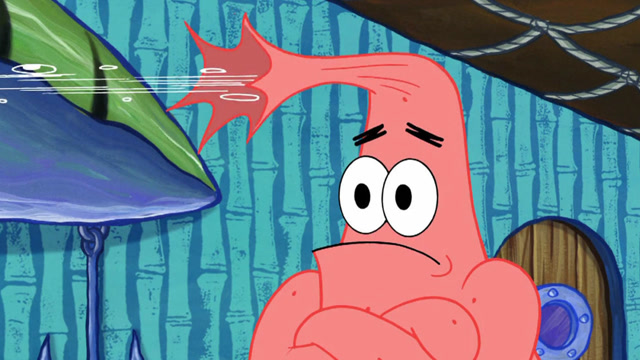 海绵宝宝:艺术大师派大星,想创意想到脑袋爆炸,艺术界的楷模啊!