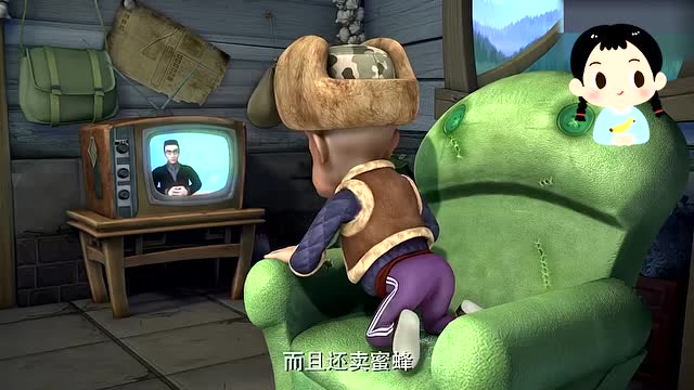 熊出没:光头强看电视看到了什么呢,他会做什么呢?