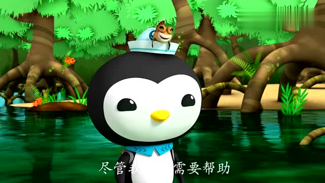 海底小纵队;三只弹涂鱼很喜欢新的红树林