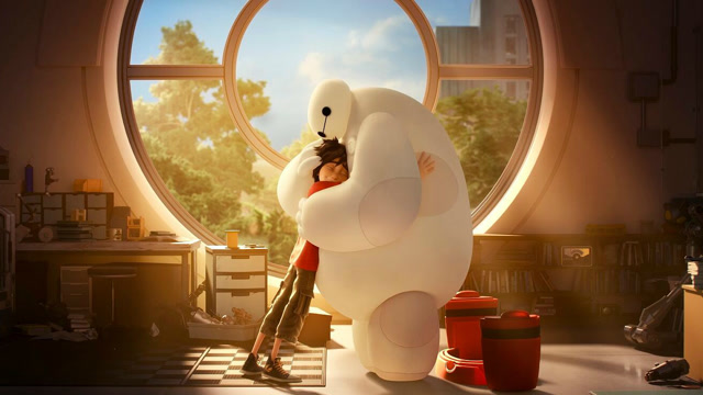 一部大型科幻超能力动画电影,温暖的大白一个小动作就能温暖人心