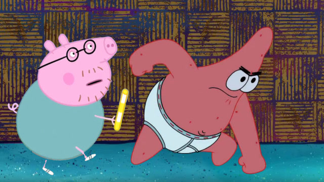 猪爸爸参加跑步比赛,他要和派大星比谁跑得快,猪爸爸能赢吗?