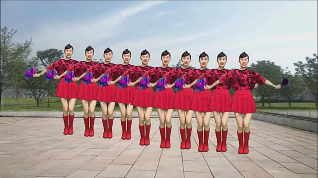 变队形花球广场舞《厉害了我的国》励志歌曲,简单易学教学版