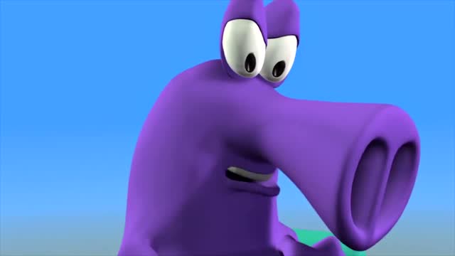 搞笑长鼻怪:来了一个望远镜