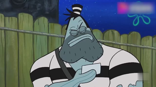 海绵宝宝以为逃犯大哥鱼是新来的教练,带着逃犯就开溜了