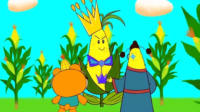 儿童益智早教动画:小熊掰玉米