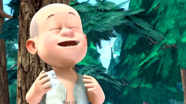 熊出没:李员外好奇小光从山坡摔下怎么毫发无伤!