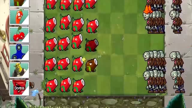 戴夫又来神操作,加农炮和辣椒一起战斗,僵族:我真的错了