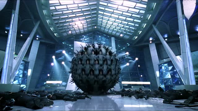 机器人军团抱成一个球,这样的战斗方式太强了!