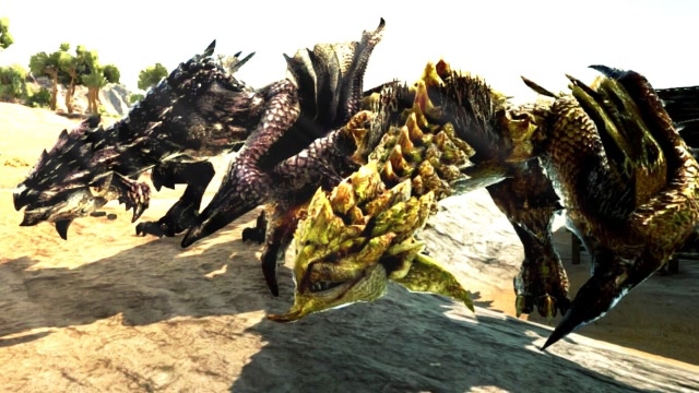 方舟生存进化-怪物猎人篇ep.4 金银火龙