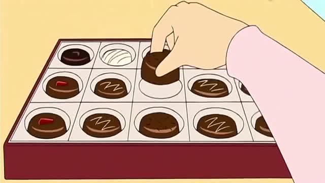 蜡笔小新小新偷吃巧克力太多,结果有他受的了