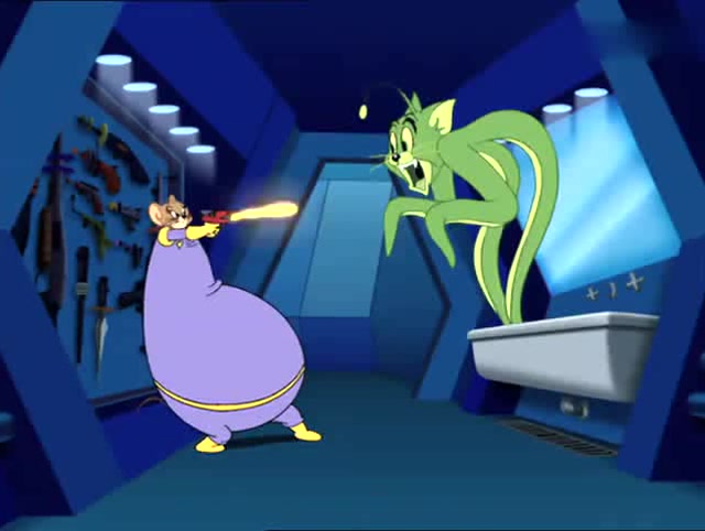 外星猫还有这功能,轻易就进入杰瑞的船舱