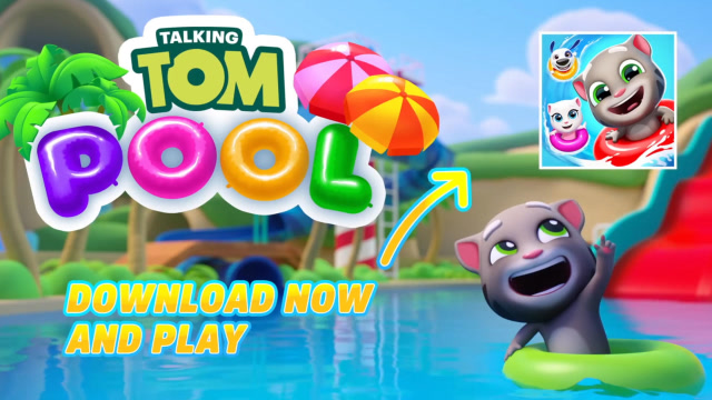 汤姆猫的水上乐园 talking tom pool level 140-142 游戏演练