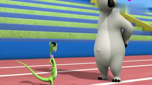《倒霉熊》绿蜥蜴与倒霉熊竞走