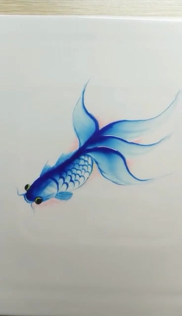 金鱼果酱画希望有人喜欢