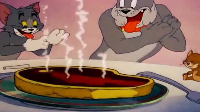 猫和老鼠:猫狗鼠因分牛排闹矛盾,兄弟关系就这样分散了