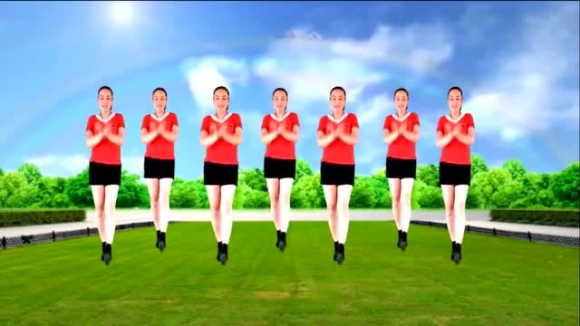 好看易学《心跳》简单入门八步广场舞,动感时尚,适合初学者!