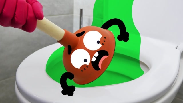 水果总动员:给马桶刷加上表情,看他嫌弃的样子,好可爱!