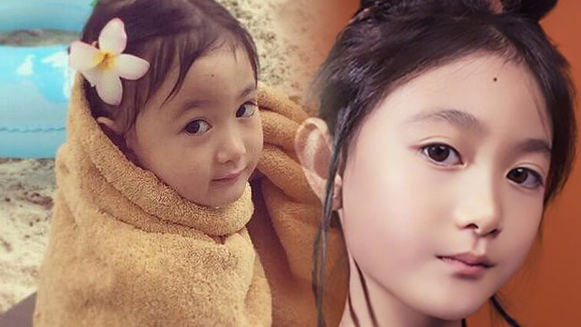 7岁奥莉变国字脸酷得不敢认 有一种长大叫"变骨式长大"