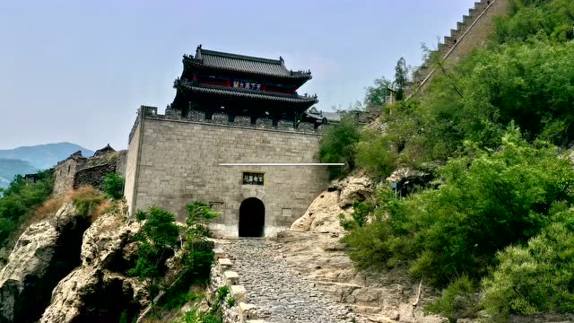 航拍山西阳泉平定县娘子关