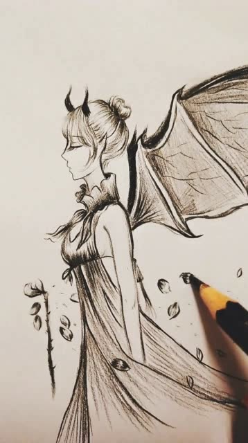 看漫画大神教你怎么画恶魔这翅膀太酷了网友请收下我的膝盖