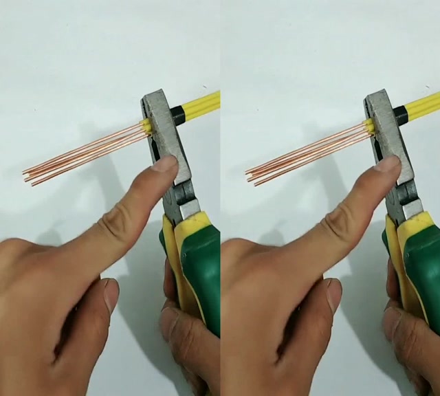 学习电工基本功四根硬线的并线方式,学习了