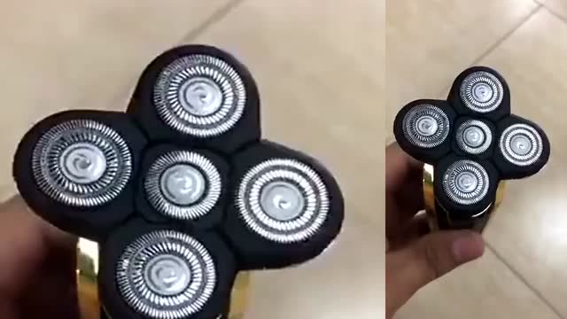 刚买的陀螺拍剃须刀