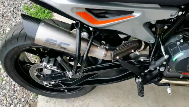ktm790duke改装排气 790sc排气 790ar排气
