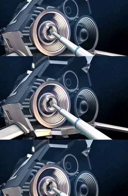 宇宙星神维修船机器人修理好了灵动号准备要收工了