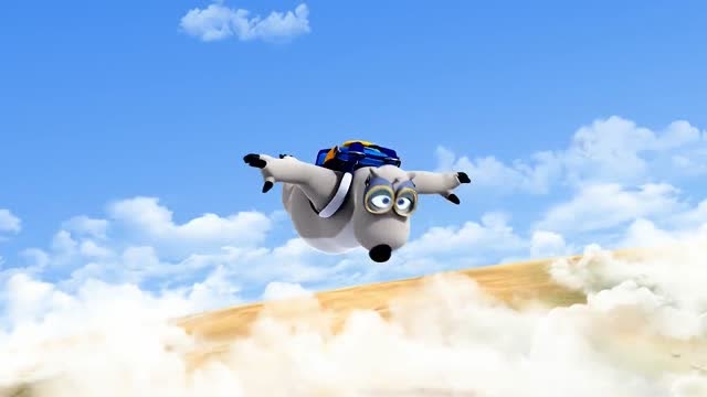 倒霉熊:这运气是好还是不好?玩不成滑翔就玩跳伞!